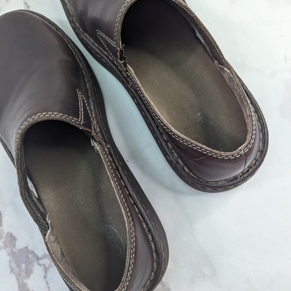 Chaco Slip On Women Size 8.5 Zaagh Gunnison Chocolate Brown Leather Loafers - Picture 7 of 12